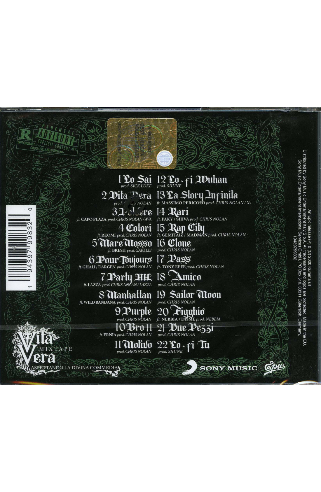 Tedua - Vita Vera Mixtape, Aspettando La Divina Commedia (CD)