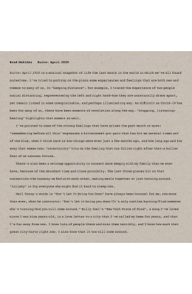 Brad Mehldau - Suite: April 2020 (LP) 