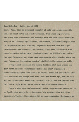 Brad Mehldau - Suite: April 2020 (CD) 