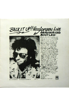 Nils Lofgren - Back It Up! Nils Lofgren Live An Authorized Bootleg (LP) 