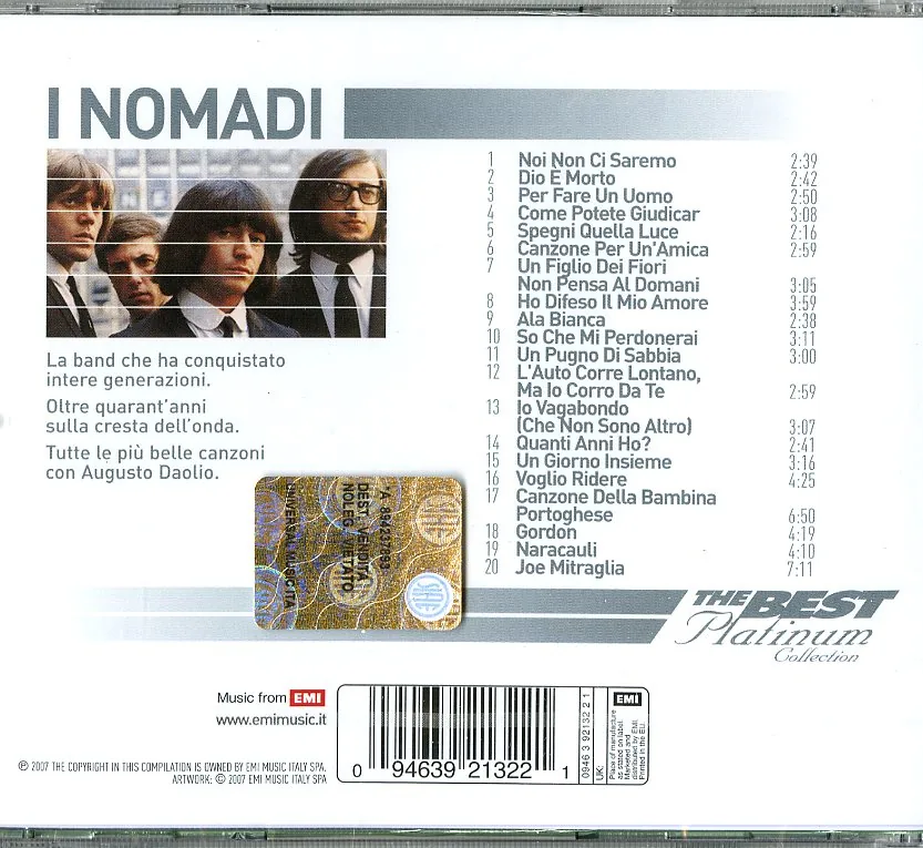 Nomadi - The Best Platinum Collection - immagine 2