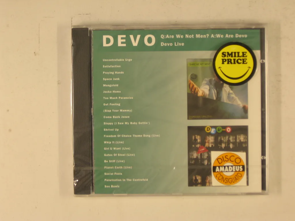 Copertina di Q:Are We Not Men? A:We Are Devo/Devo Live