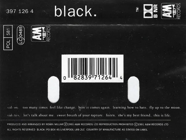 Copertina di Black