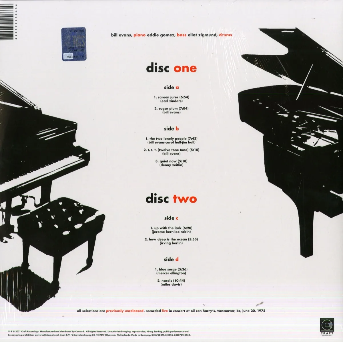 Bill Evans Trio - On A Friday Evening - immagine 2