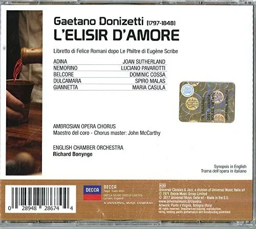 Copertina di L'Elisir D'Amore