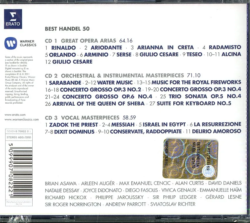 Georg Friedrich Handel - Best Handel 50 - immagine 2