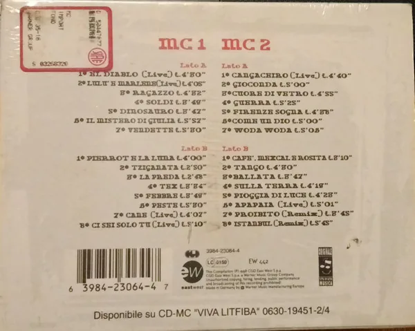 Copertina di Viva Litfiba Due