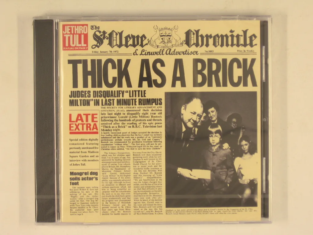 Copertina di Thick As A Brick