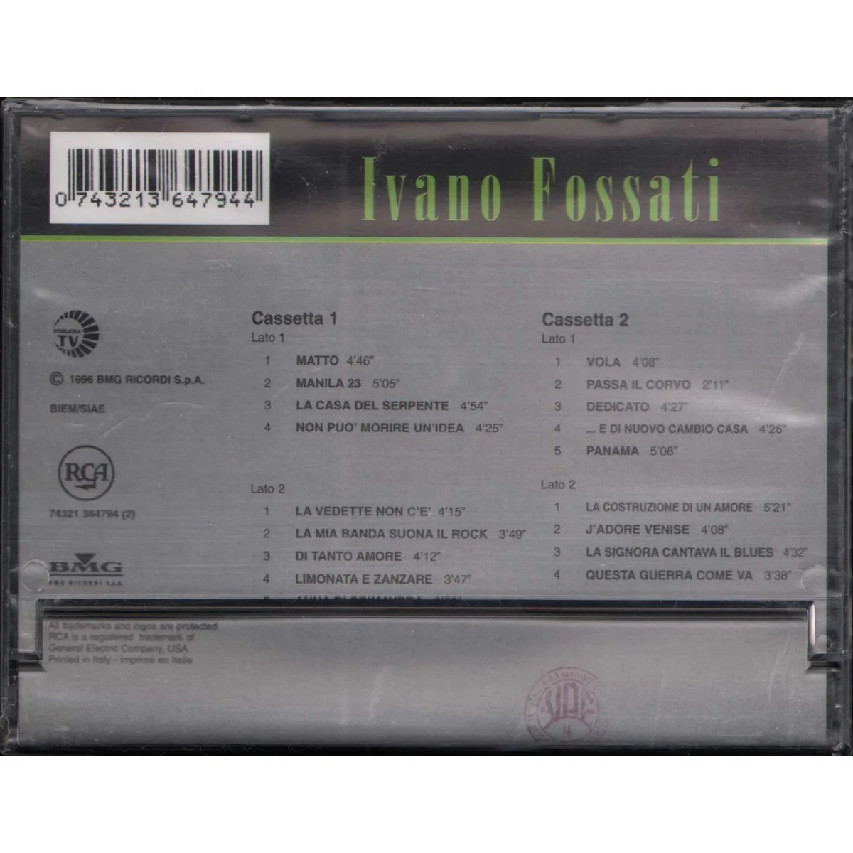 Copertina di Ivano Fossati