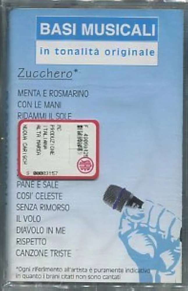 Copertina di Basi Musicali In Tonalità Originale: Zucchero