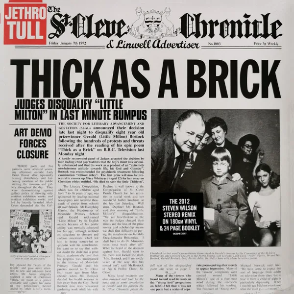Copertina di Thick As A Brick