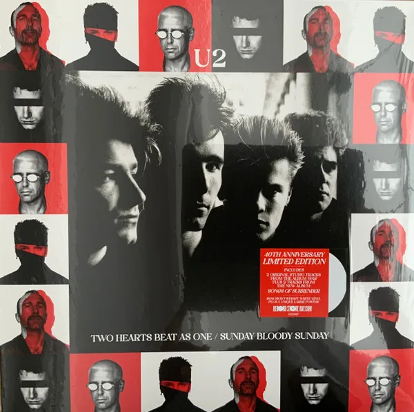 Copertina di Two Hearts Beat As One/Sunday Bloody Sunday