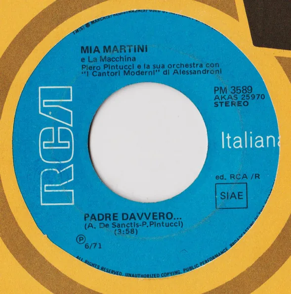Copertina di Padre Davvero... / Amore... Amore... Un Corno!
