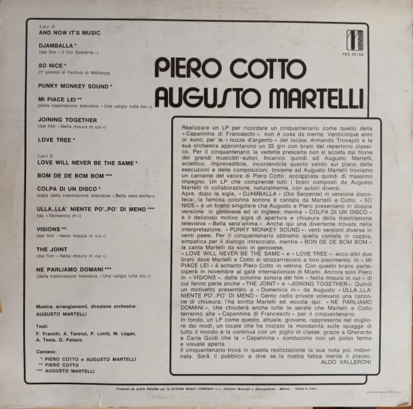 Copertina di La Capannina Di Franceschi (1929-1979 Cinquantenario)