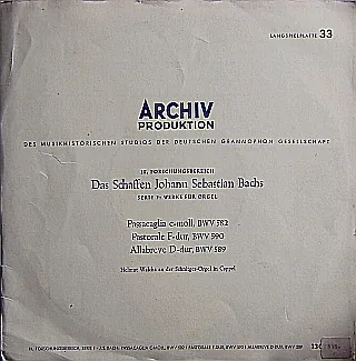 Copertina di Passacaglia C-Moll, Pastorale F-Dur, Allabreve D-Dur