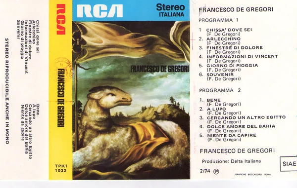 Copertina di Francesco De Gregori